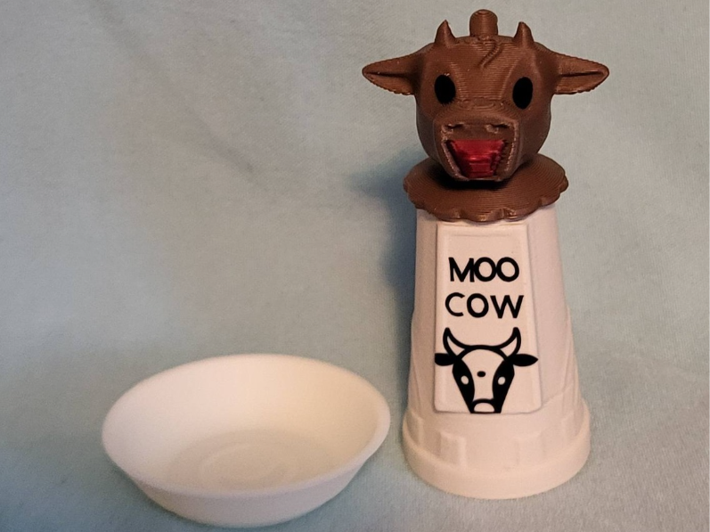 Vintage Inspired Cow Creamer Holder Keychain