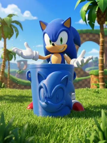 Caja o estuche: Sonic – Sonic the Hedgehog Bucket — vista de referencia 2