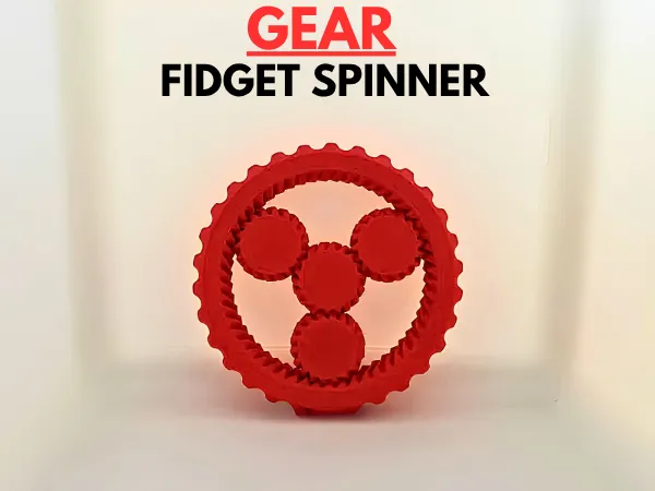 Gear Fidget Spinner Print-In-Place