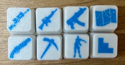 Fortnite mechanic key caps