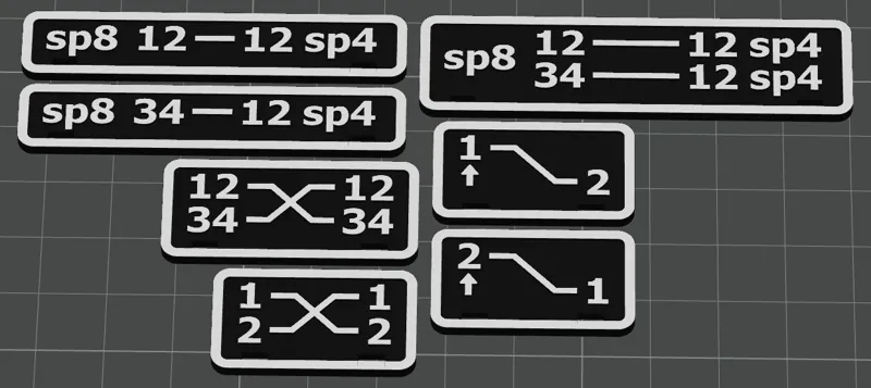 speakon cable labels