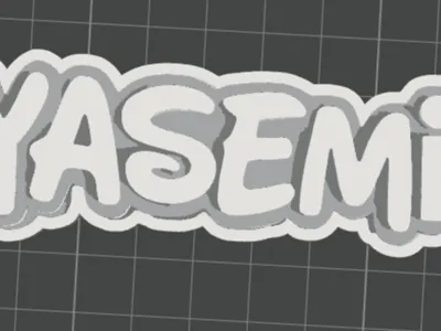 yasemin name tag