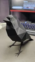 Bouvreuil low poly tricolore — photo 2