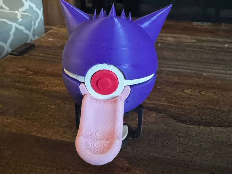 Gengar Pokeball with Tongue - NO AMS