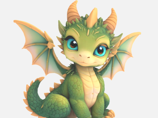 süßer Drache / sweet Dragon Chibi Stil