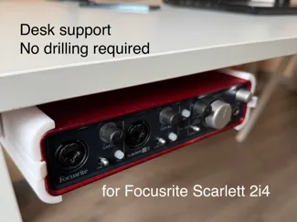 Focusrite Scarlett 2i4 holder for IKEA Trotten