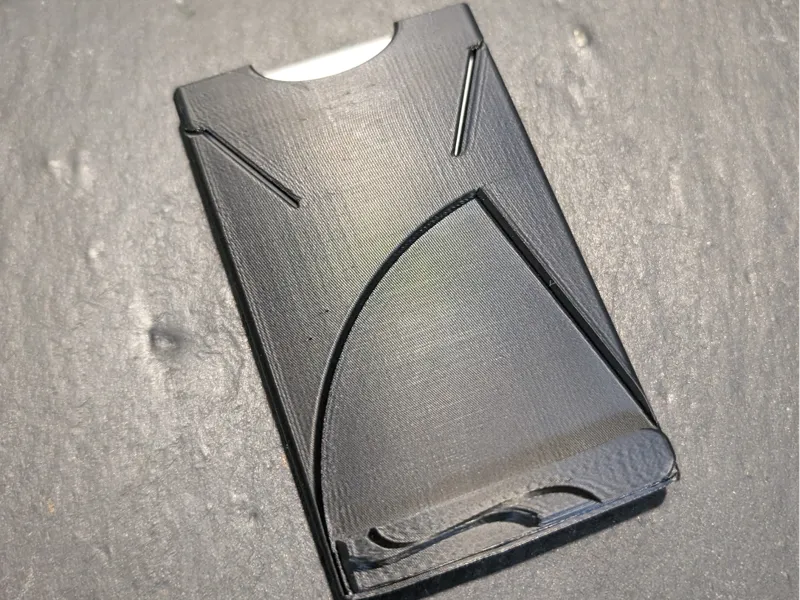 Porte-cartes 3D épuré–Design moderne sans support