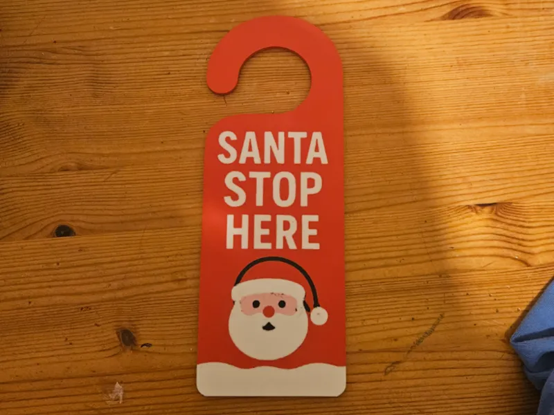 Santa Christmas Door Hanger