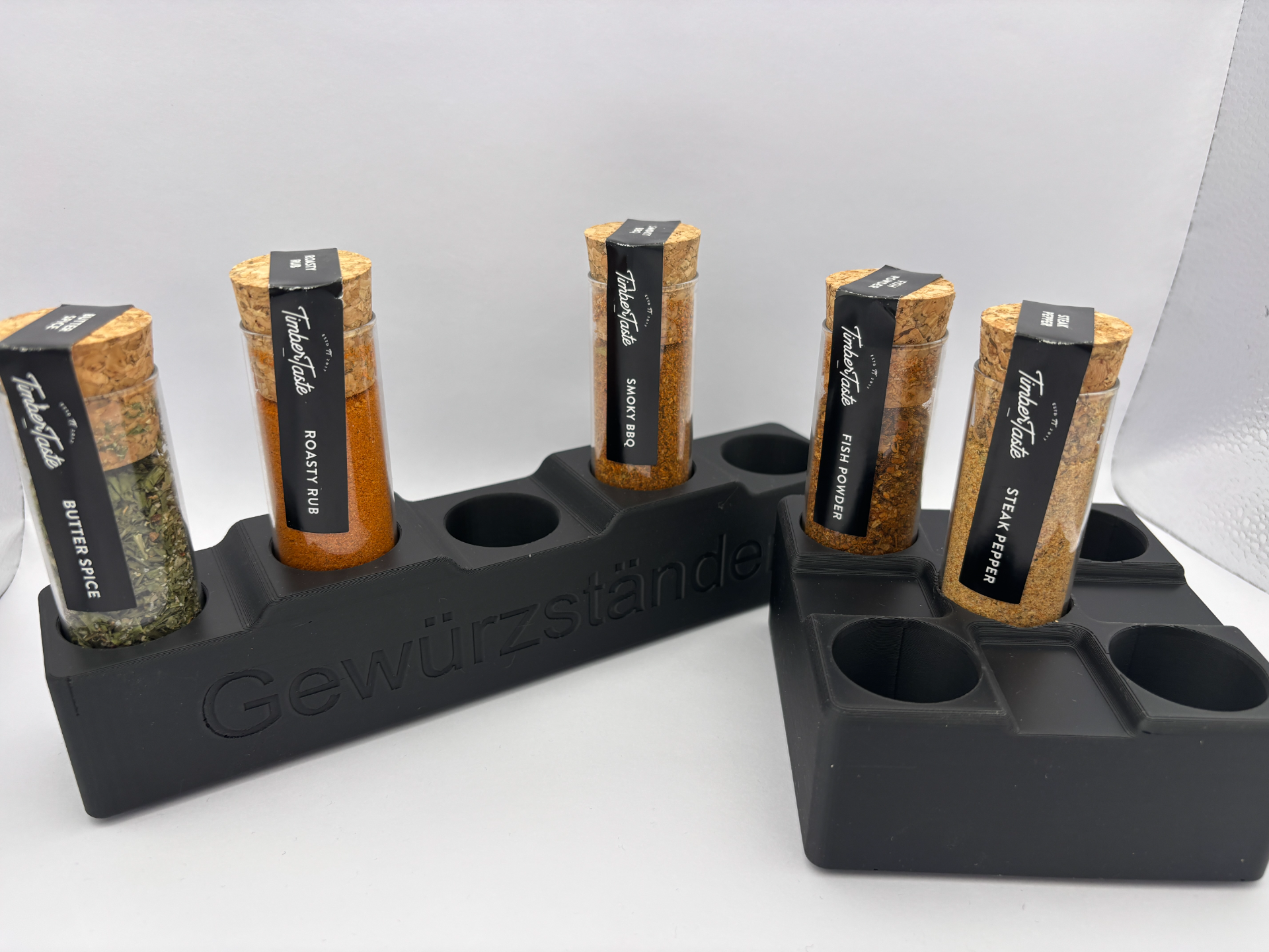 Gewürzhalter 5 Gewürze /  Kompakt & Platzsparend