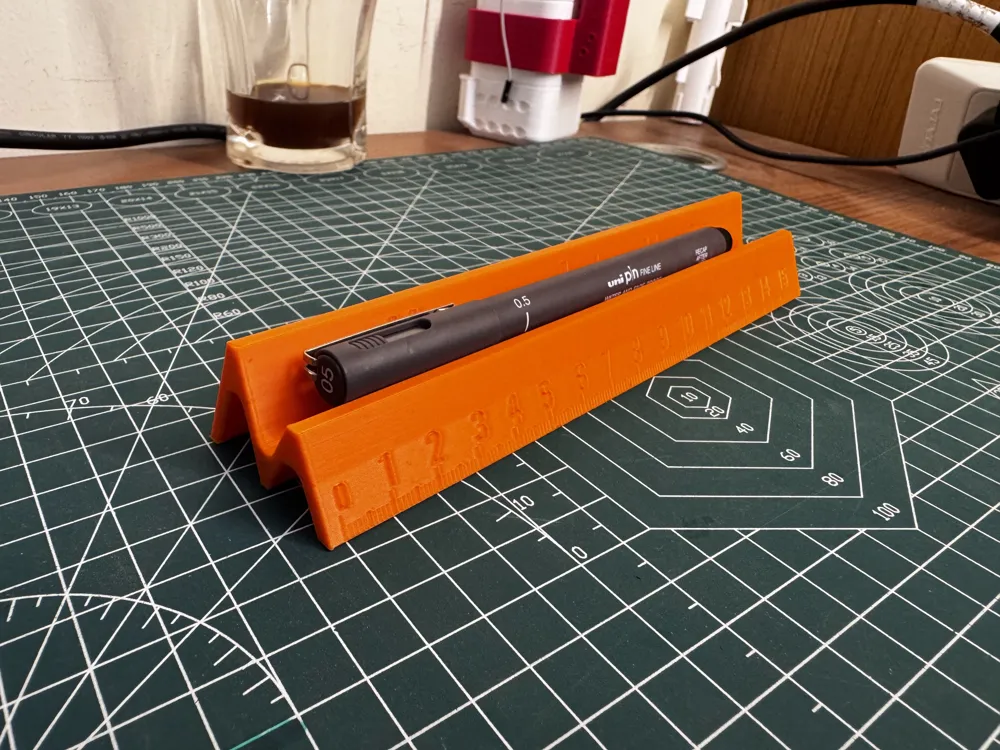 V-Rail Ruler – 3D Printable Desk Organizer by codejack MakerWorld ...