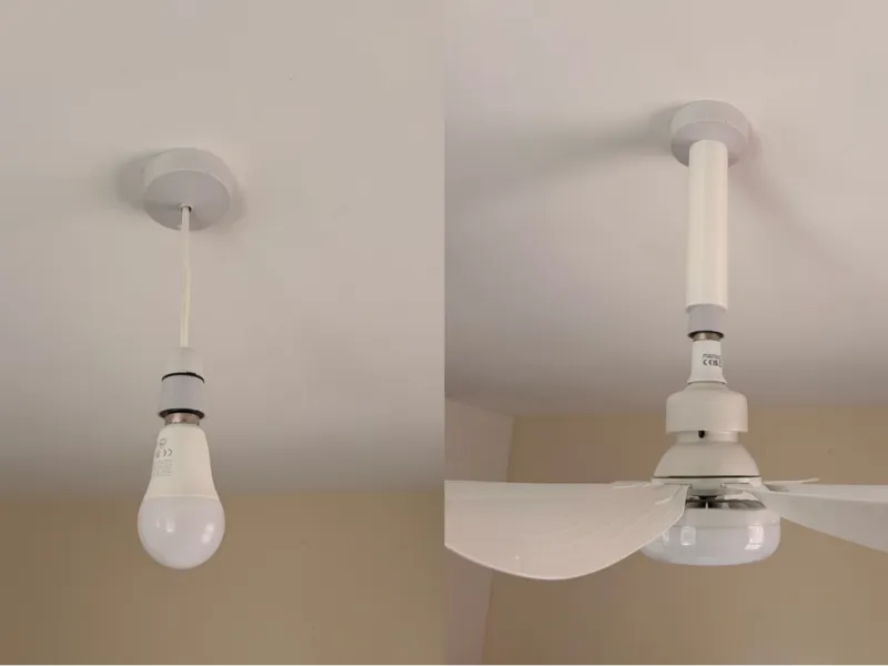 Ceiling Pendant Light Support for Fan