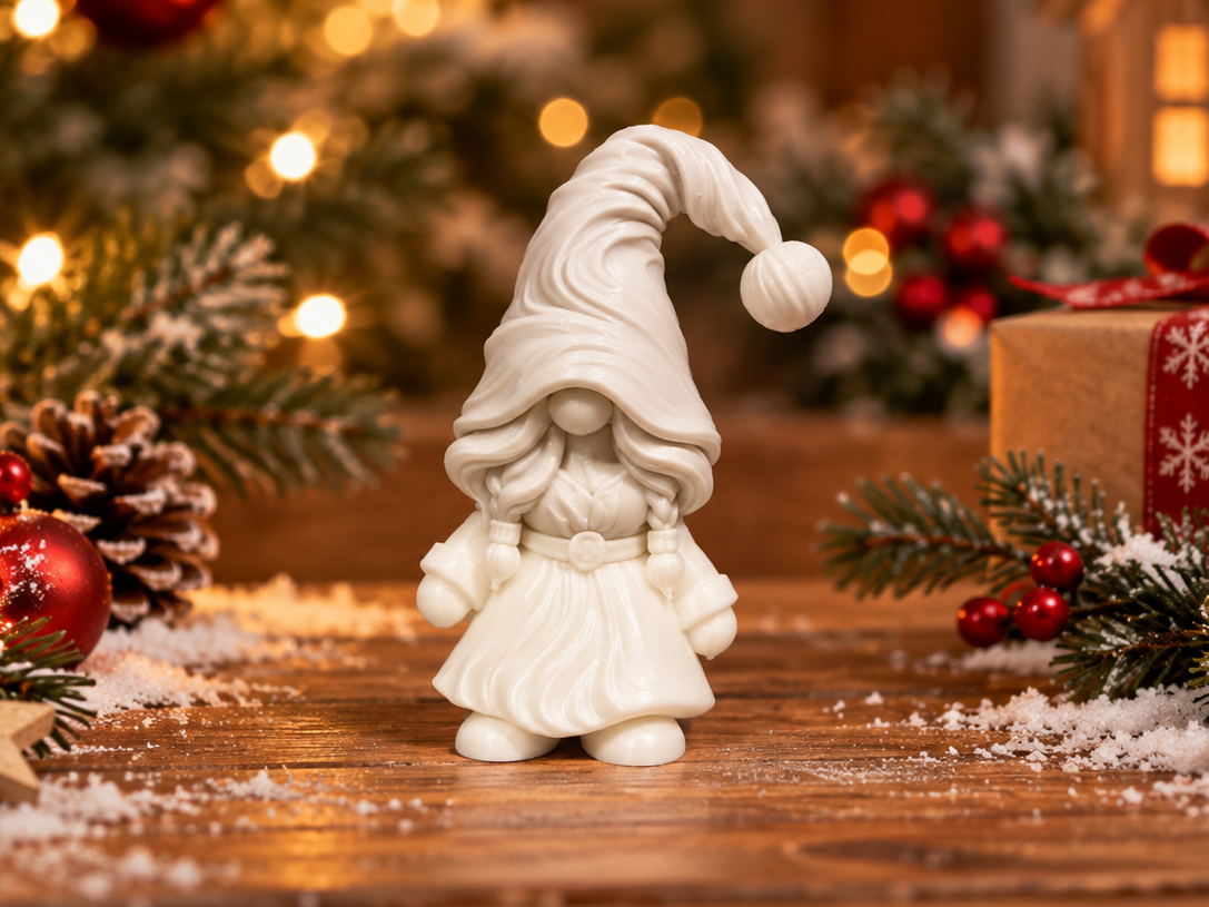 Japandi Christmas Gnome Girl 3D model