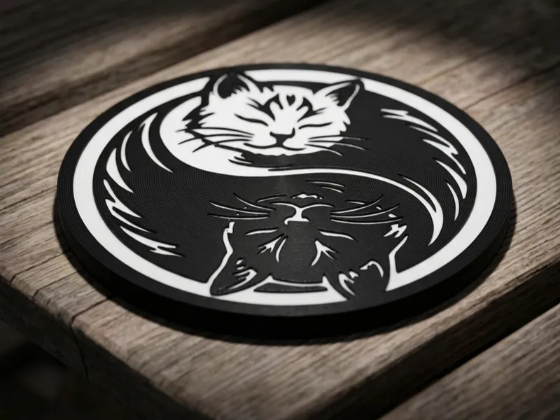 Posavasos Gatitos Yin Yang