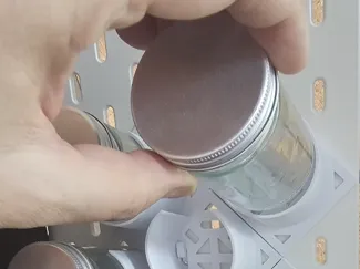 Ikea Skadis Herb Jar Holder.