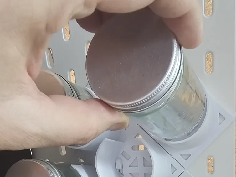 Ikea Skadis Herb Jar Holder. 