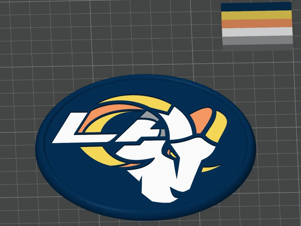 LA Rams Coasters by BigJoe Prints - MakerWorld