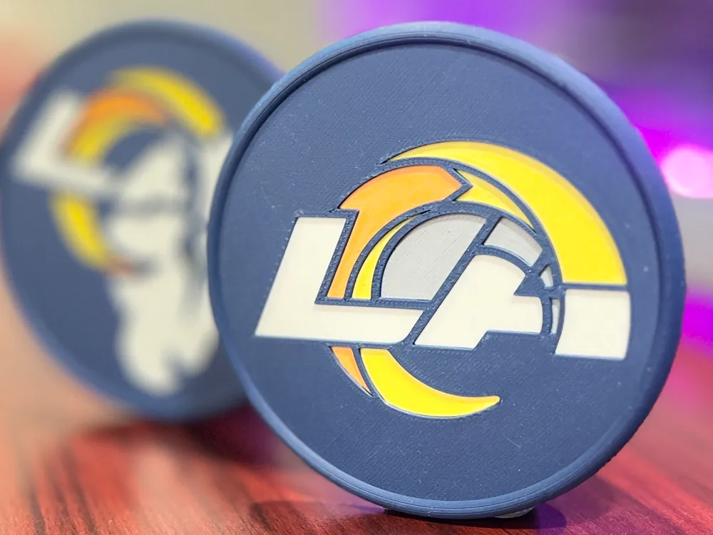 LA Rams Coasters by BigJoe Prints - MakerWorld