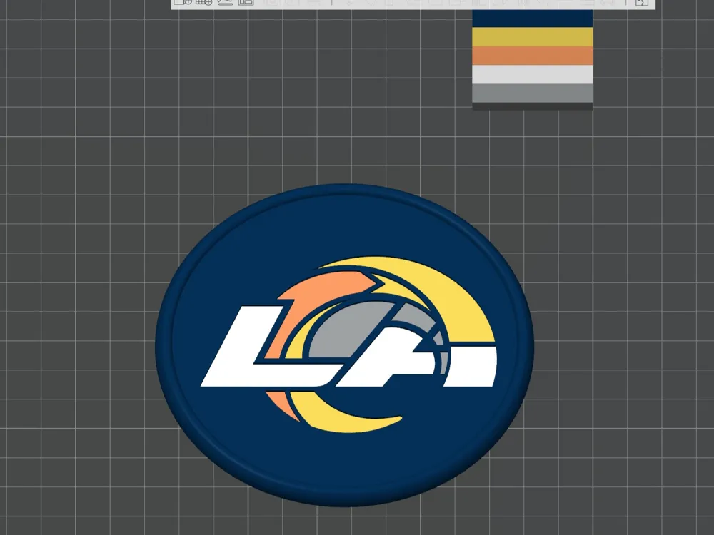 LA Rams Coasters by BigJoe Prints - MakerWorld