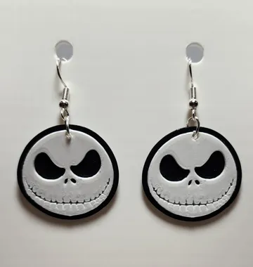 Pendientes: Jack Skellington Pumpkin King Earrings — vista de referencia 3