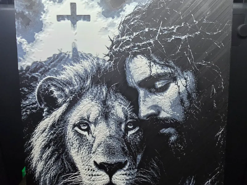 Jesus & Lion Hue Forge