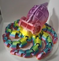Octopunk - poulpe steampunk articule — photo 3