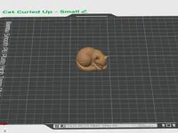 Curled Up Cat - Small