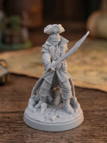 Accesorio para impresora 3D: Grimdark Blood Hunter - Monster Slayer Rune Saber — vista de referencia 2