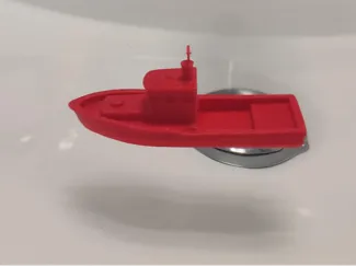 Barca in miniatura
