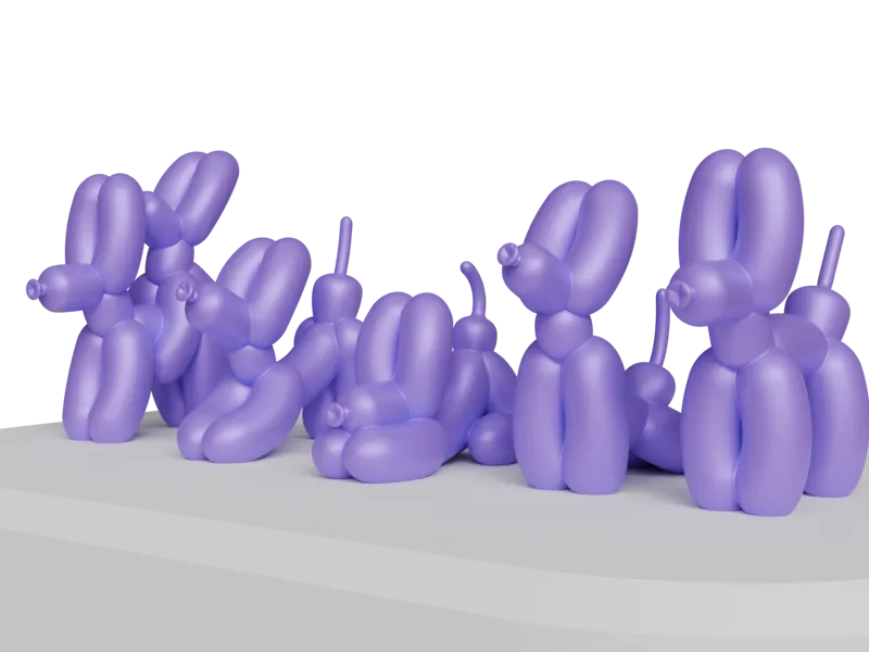 Balloon Dogs Decorative Collection