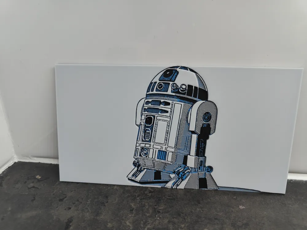 R2D2 Canvas - Free 3D Print Model - MakerWorld