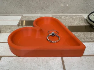 Heart Shaped Jewelry Tray