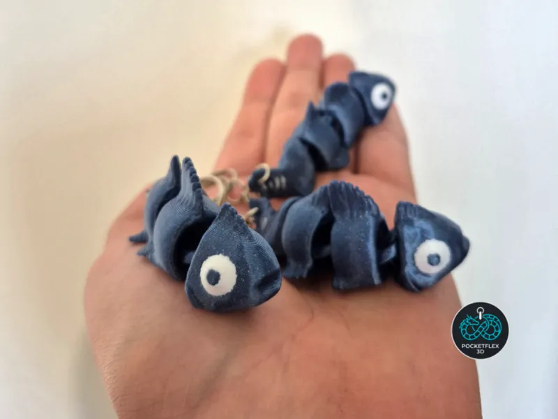 flexi fish keychain