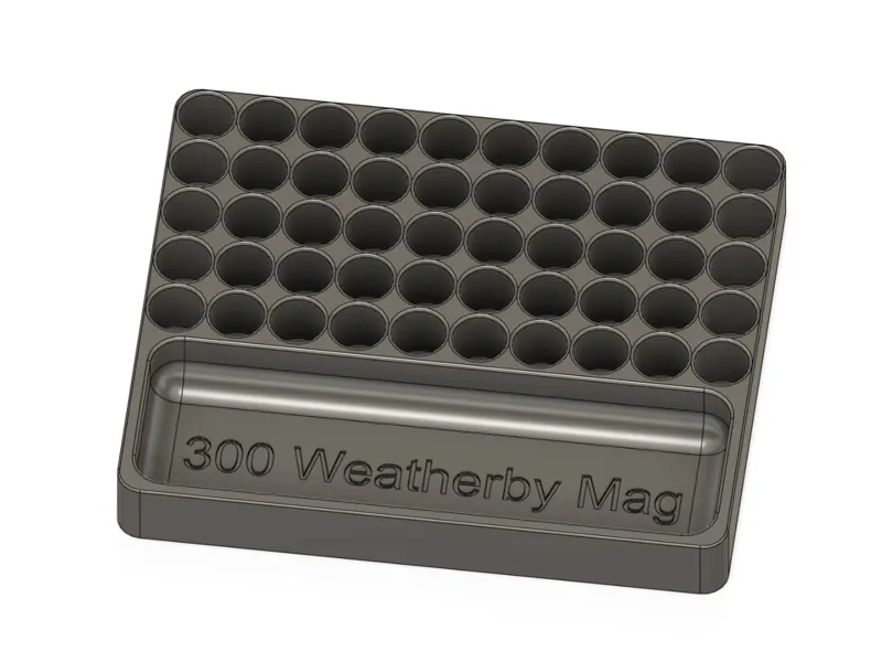 300 Weatherby Mag Reloading Tray.