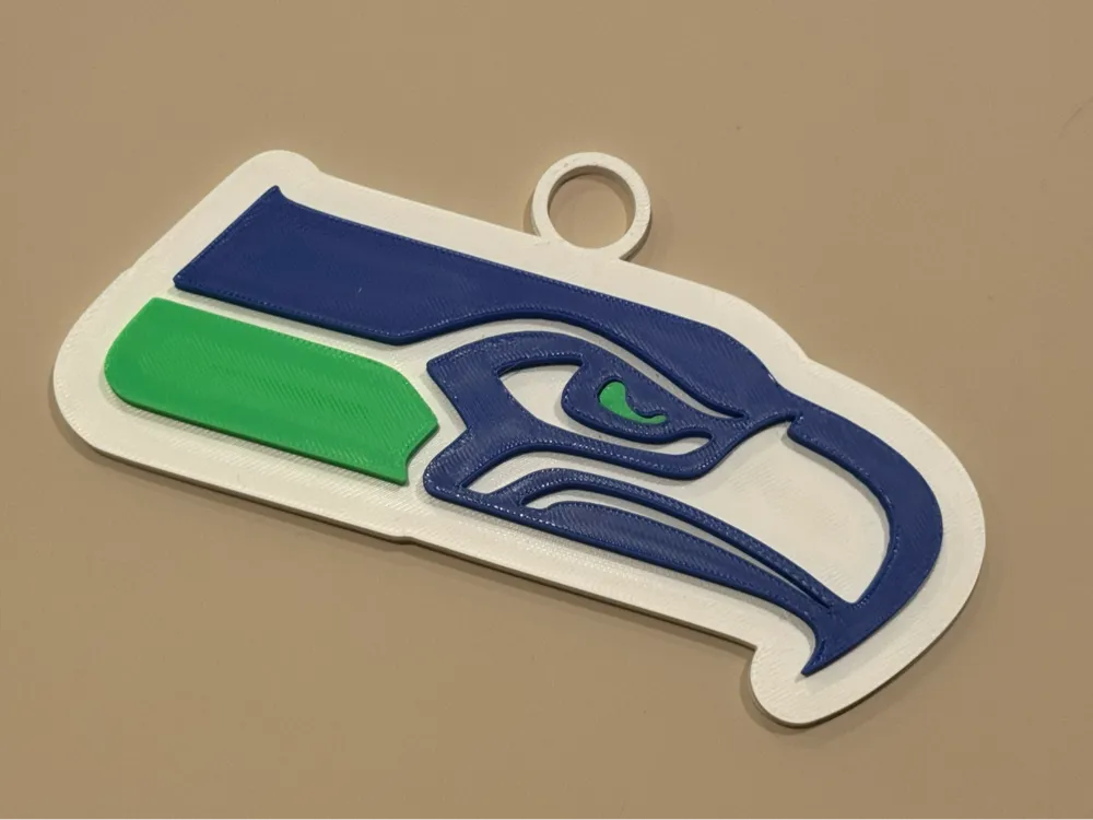 Seattle Seahawks Football Hype Chain - Free 3D Print Model - MakerWorld
