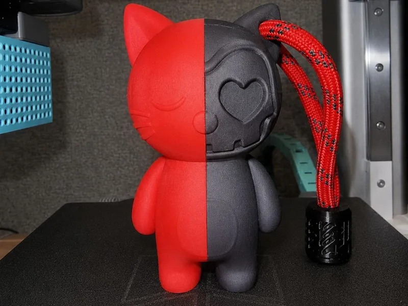 Red and Black Cat KeyChain
