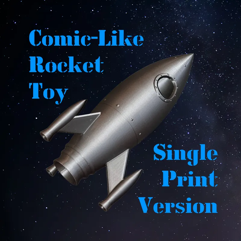 Rocket Comic-like Toy single color