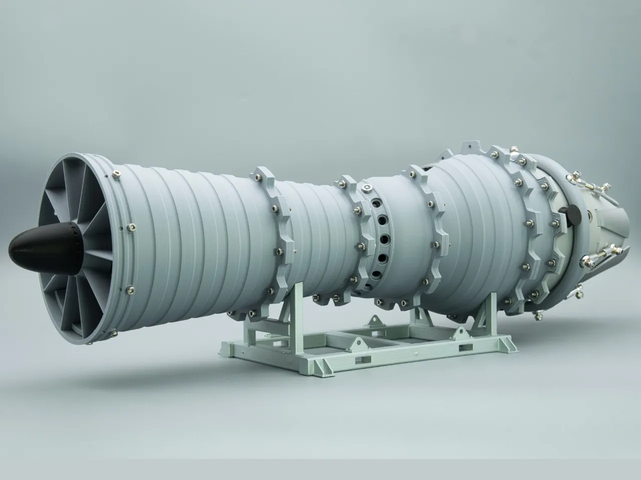 3d Printable Turbojet Engine view 2