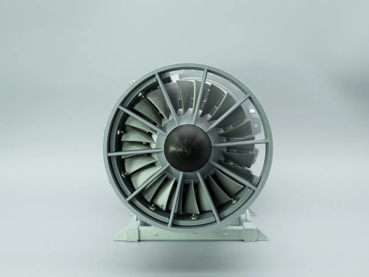 3d Printable Turbojet Engine view 4