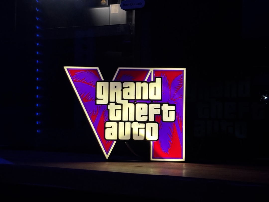 GTA VI Lightbox | Grand Theft Auto LED Sign