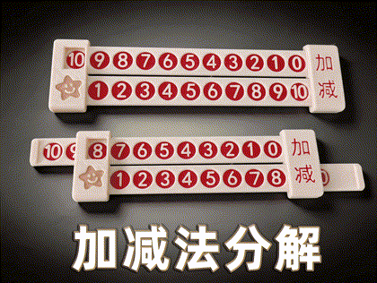 一体打印 数字加减法分解教具