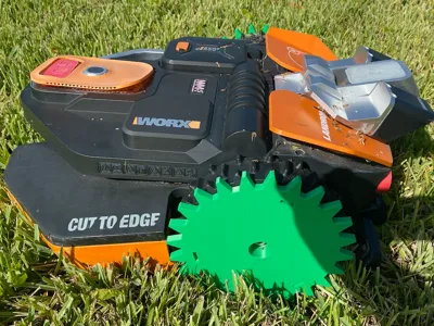 Worx Landroid Vision WR208 Wheel Spikes Mod V2