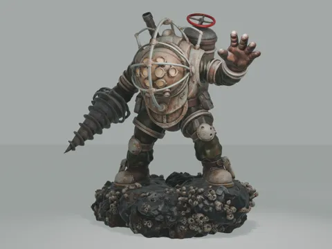Escenografía en miniatura: Big Daddy - BioShock Diorama — referencia de MakerWorld