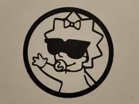 Décor mural Maggie Simpson — photo 1