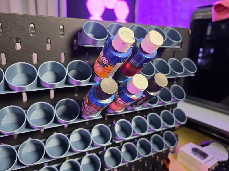 35 mm paint rack system designed for Skadis ikea