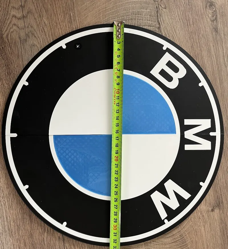 BWM clock on wall