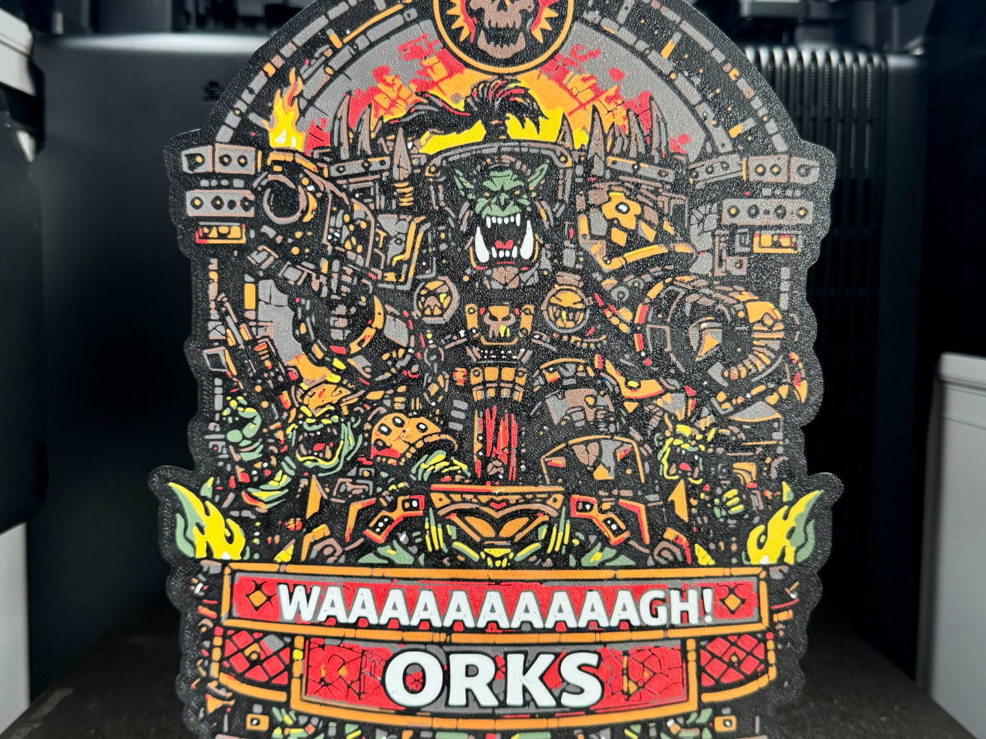 Ork Waaagh 40k Lightbox; Orc Alien Xenos
