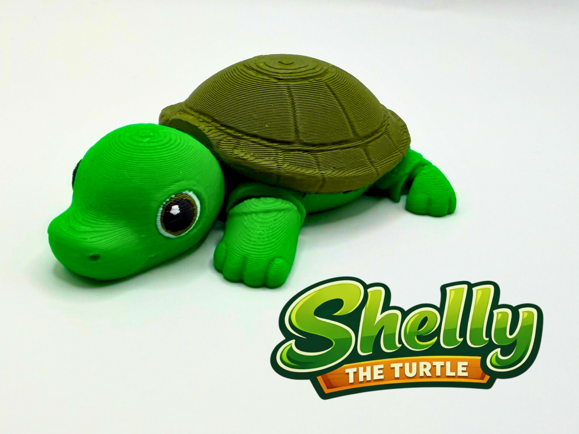 Shelly the Turtle - Cute Print-in-Place Flexi