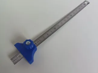 Pied de profondeur / trusquin pour réglet