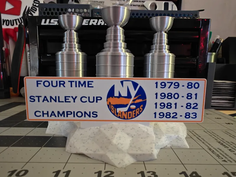 New York Islanders Stanley Cup Display