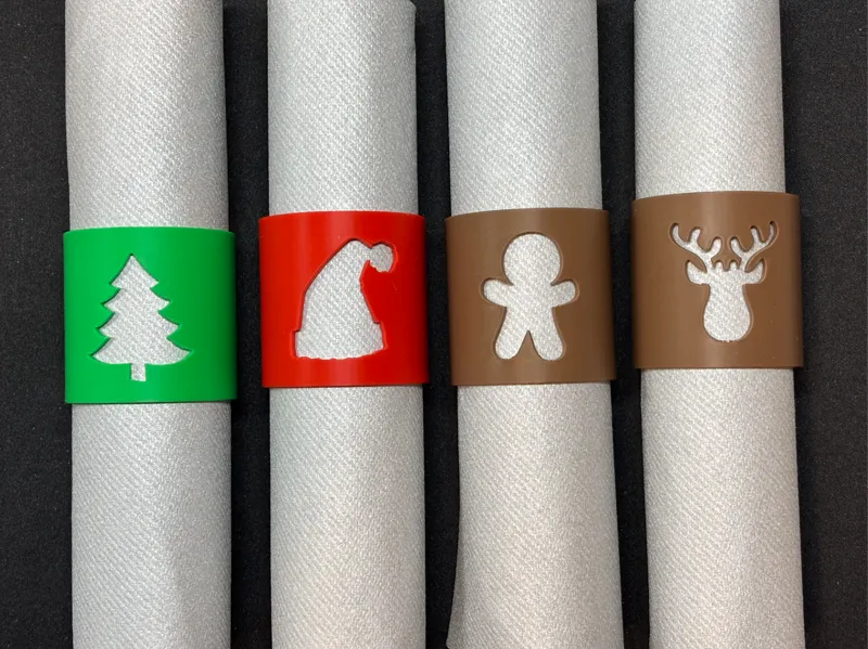 Ronds de serviettes Noël